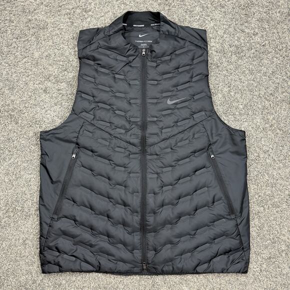Nike Run Therma-FIT ADV Repel AeroLoft Down fill Vest FB7542-010 Mens L-Tall NEW - Picture 1 of 10